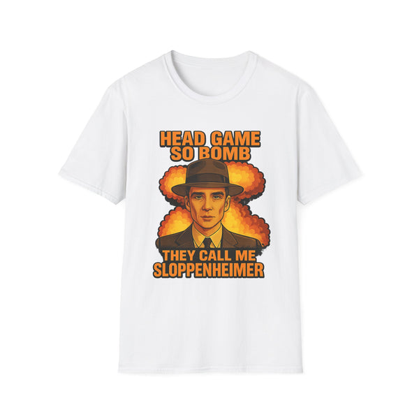 Sloppenheimer Dark Humor Oversized Graphic Tee - Back View | INKHAUS