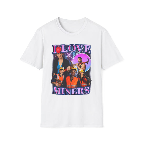 I Love Miners Dark Humor Graphic Tee - Back View | INKHAUS