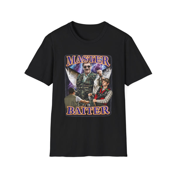 Master Baiter OG Fishing Dark Humor Tee - Front View | INKHAUS