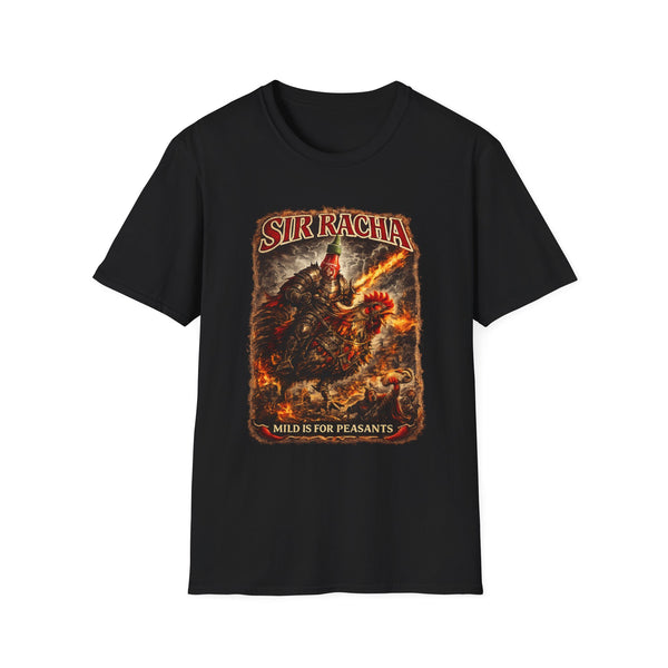 Sir Racha Original Hot Sauce Graphic Tee - Front View | INKHAUS