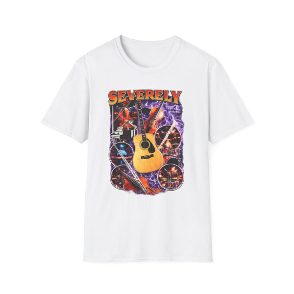 Severely Acoustic Streetwear Dark Humor Tee - Back View | INKHAUS