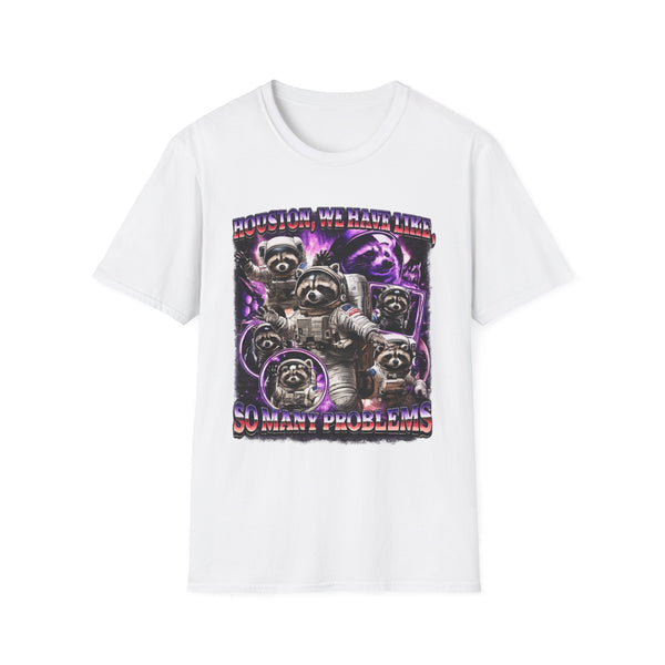 Houston We Have Problems Funny Graphic Tee - Back View | INKHAUS