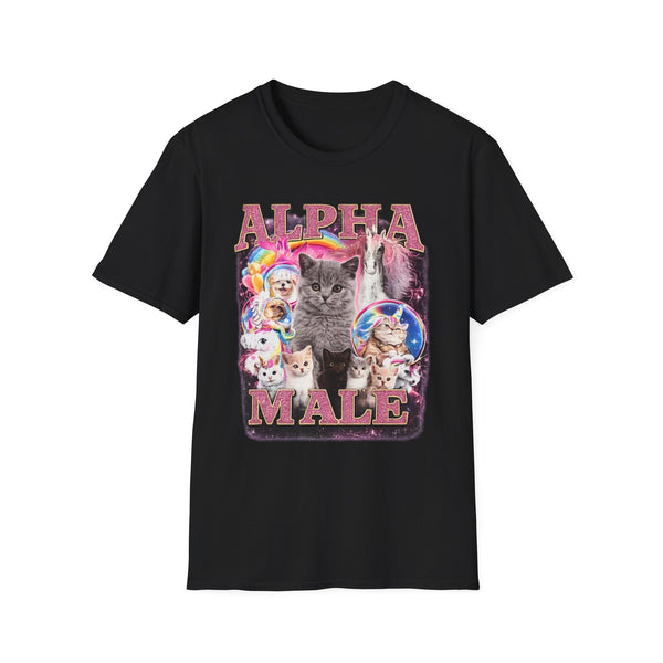 Alpha Male Heavyweight Streetwear Tee - Front View | INKHAUS