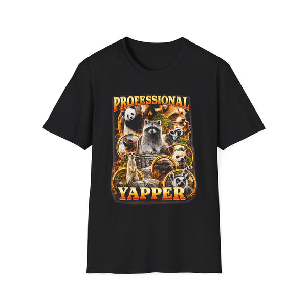 Professional Yapper Dark Humor Graphic Tee - Front View | INKHAUS
