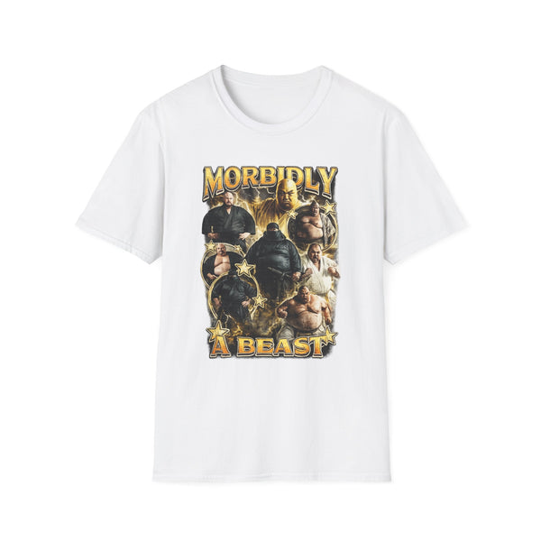 Morbidly a Beast Dark Humor Graphic Tee - Back View | INKHAUS