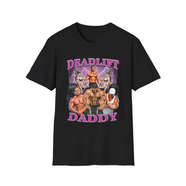 Deadlift Daddy Gym Oversized Graphic Tee - Front View | INKHAUS