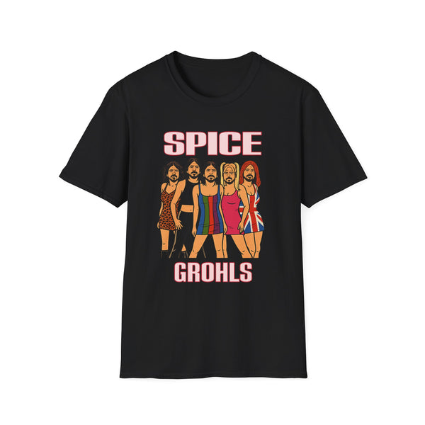 Spice Grohls Rock Humor Oversized Graphic Tee - Front View | INKHAUS