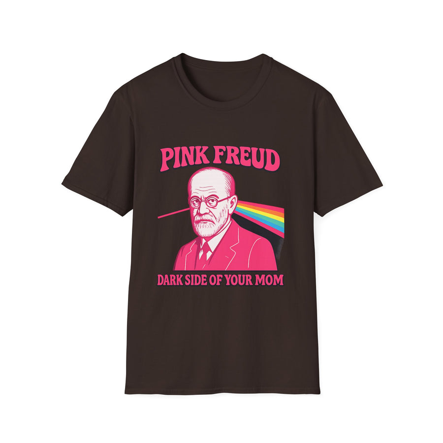 Pink Freud Dark Side of your Mom Humour T-Shirt