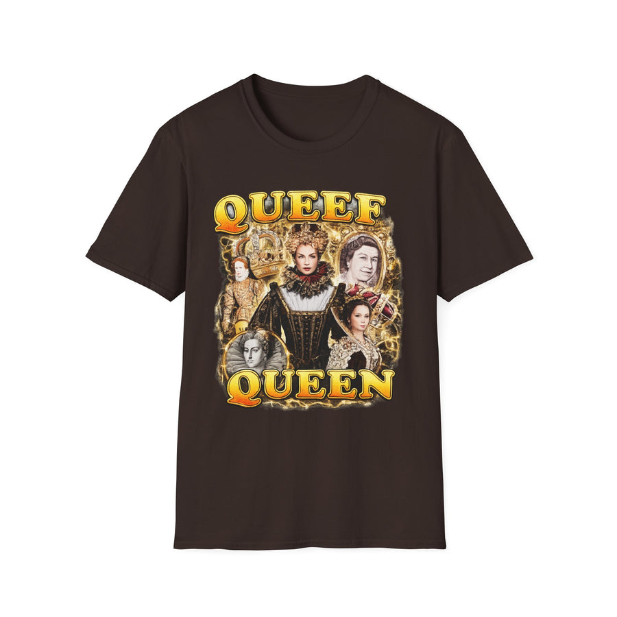 Queef Queen Dark Humor Graphic Tee - Front - Alt Color | INKHAUS
