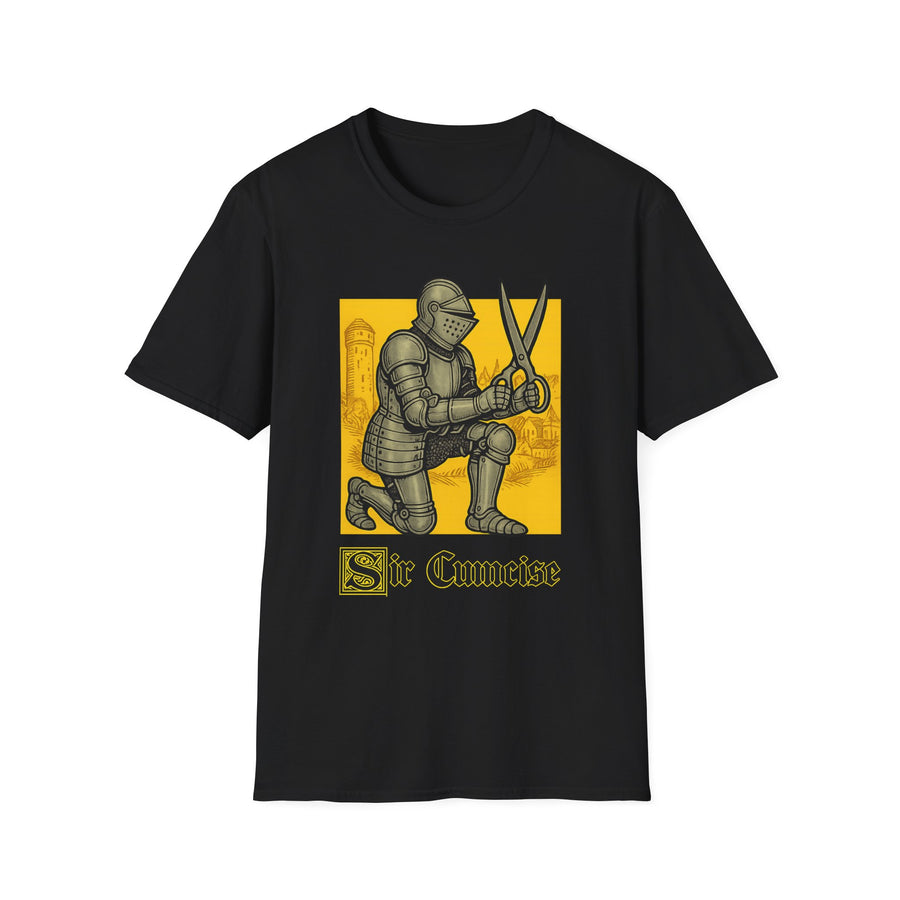 Sir Cumcise Knight Dark Humor Graphic Tee - Front View | INKHAUS