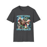 Short King and Proud Oversized Graphic Tee - Back - Alt Color | INKHAUS