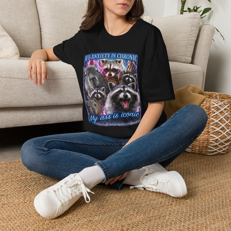 My Anxiety is Chronic My Ass is Iconic Tee - Back View | INKHAUS