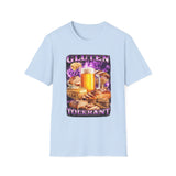 Gluten Tolerant Funny Foodie Graphic Tee - Lifestyle View | INKHAUS