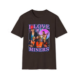 I Love Miners Dark Humor Graphic Tee - Front - Alt Color | INKHAUS