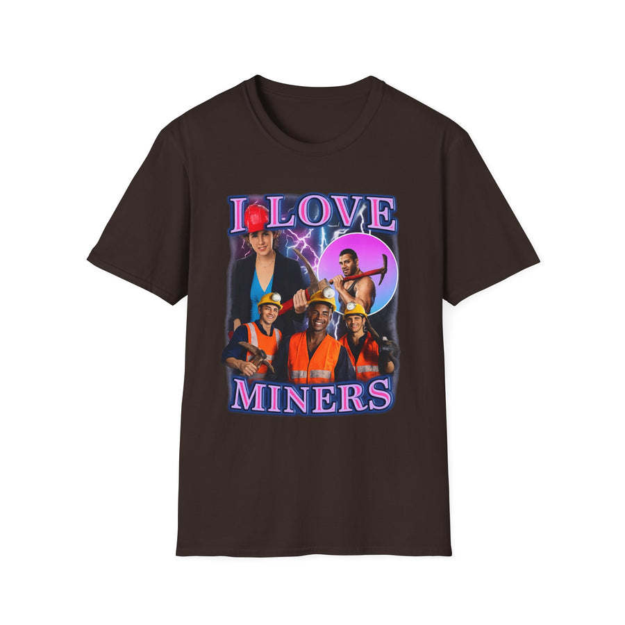 I Love Miners Dark Humor Graphic Tee - Front - Alt Color | INKHAUS