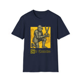 Sir Cumcise Knight Dark Humor Graphic Tee - Detail Shot | INKHAUS