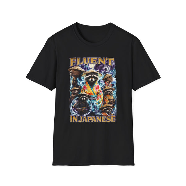 Fluent in Yapenese Dark Humor Streetwear Tee - Front View | INKHAUS