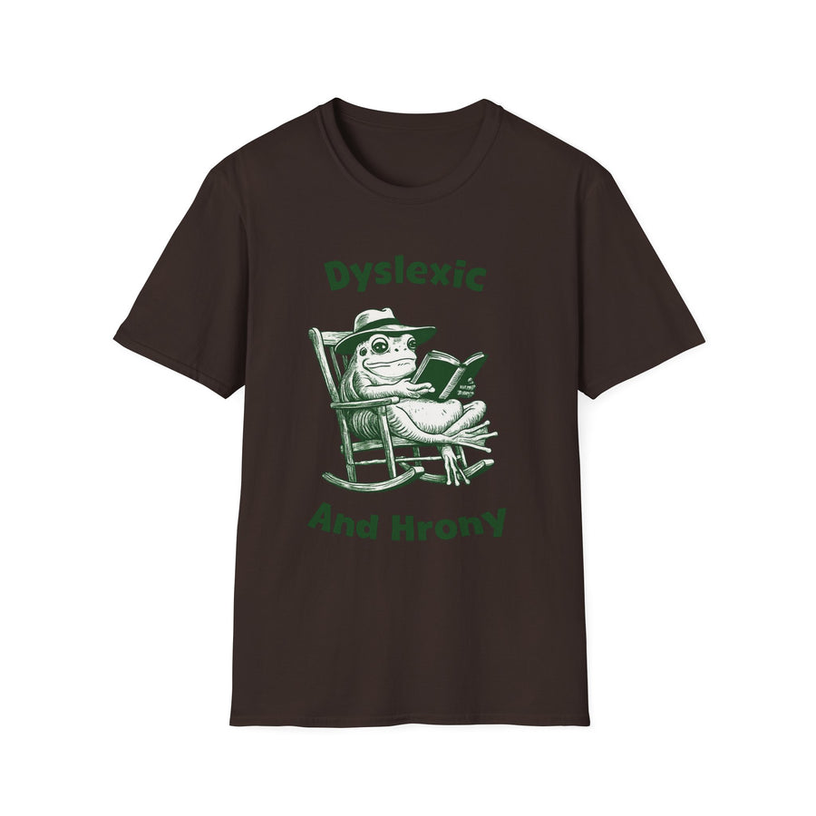 Dyslexic and Hrony t-shirt