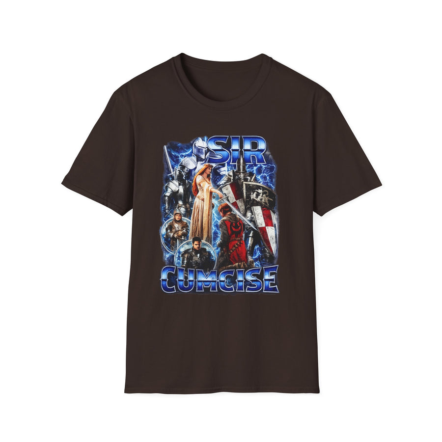 Sir Cumcise Knight Edition Dark Humor Tee - Front - Alt Color | INKHAUS