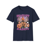 Deadlift Daddy Gym Oversized Graphic Tee - Detail Shot | INKHAUS