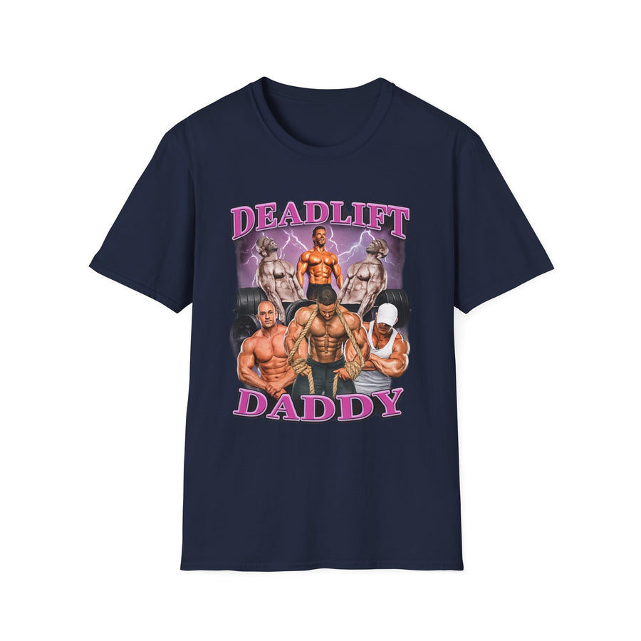 Deadlift Daddy Gym Oversized Graphic Tee - Detail Shot | INKHAUS