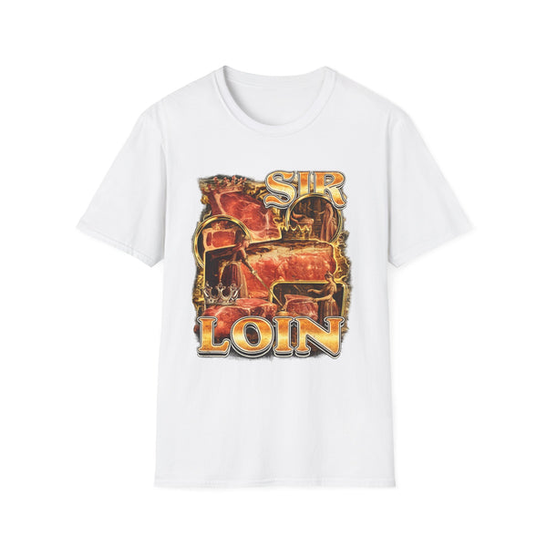 Sirloin Retro Steak Humor Graphic Tee - Back View | INKHAUS