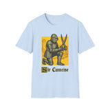 Sir Cumcise Knight Dark Humor Graphic Tee - Front - Alt Color | INKHAUS