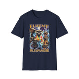 Fluent in Yapenese Dark Humor Streetwear Tee - Detail Shot | INKHAUS