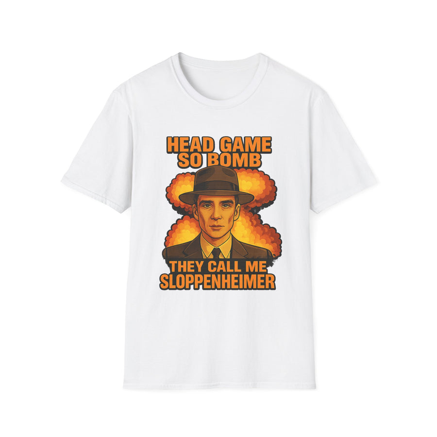 Sloppenheimer Dark Humor Oversized Graphic Tee - Back View | INKHAUS