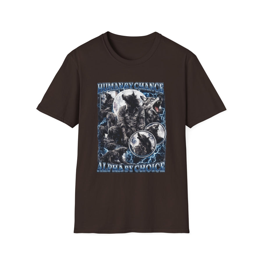 Human by Chance Alpha by Choice Gym Graphic Tee - Front - Alt Color | INKHAUS
