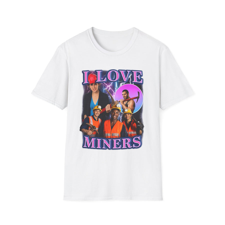 I Love Miners Dark Humor Graphic Tee - Back View | INKHAUS
