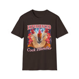 Experienced Cock Handler Dark Humor Graphic Tee - Front - Alt Color | INKHAUS