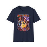 Severely Acoustic Streetwear Dark Humor Tee - Detail Shot | INKHAUS