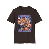 Registered Flex Offender Gym Graphic Tee - Front - Alt Color | INKHAUS