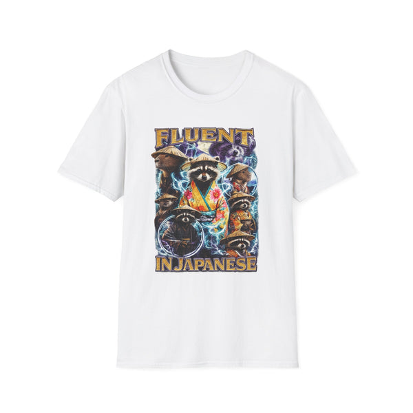 Fluent in Yapenese Dark Humor Streetwear Tee - Back View | INKHAUS