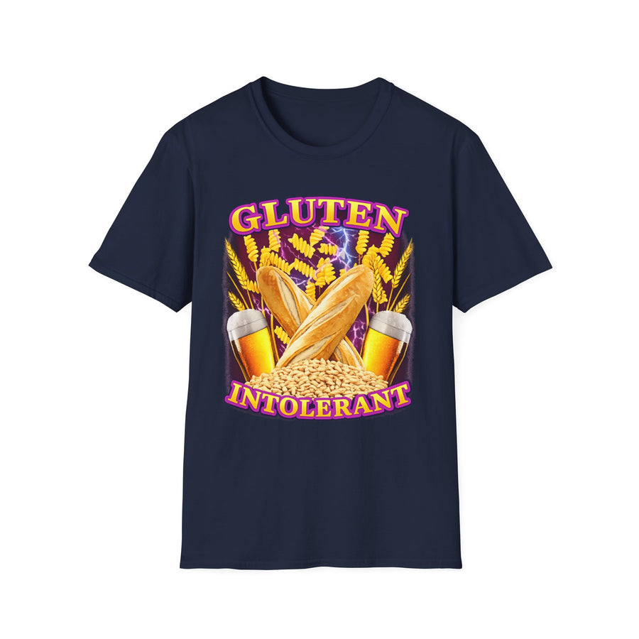 Gluten Intolerant Funny Food Graphic Tee - Lifestyle View | INKHAUS
