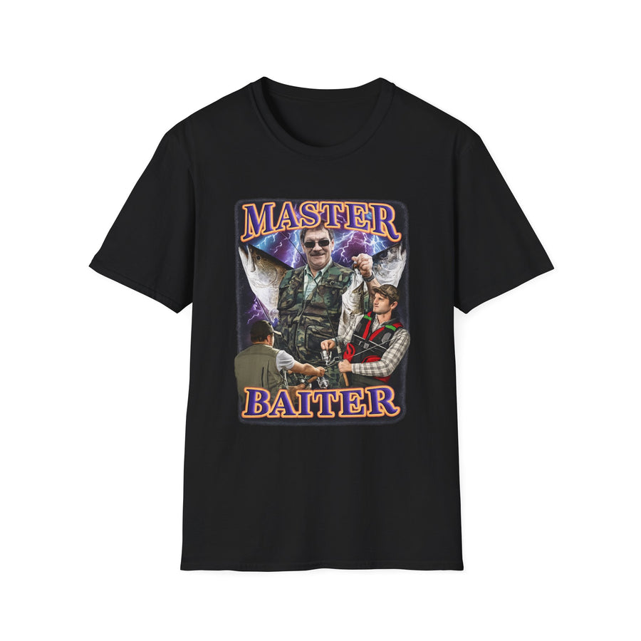 Master Baiter OG Fishing Dark Humor Tee - Front View | INKHAUS
