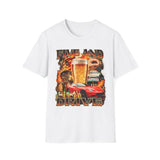 Five and Drive Funny Golf Oversized Graphic Tee - Back View | INKHAUS