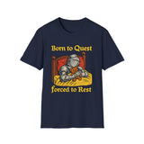 Born to Quest Oversized Fantasy Graphic Tee - Detail Shot | INKHAUS