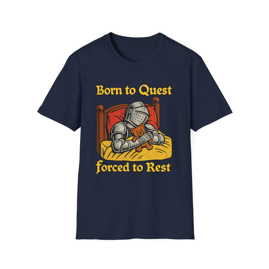 Born to Quest Oversized Fantasy Graphic Tee - Detail Shot | INKHAUS