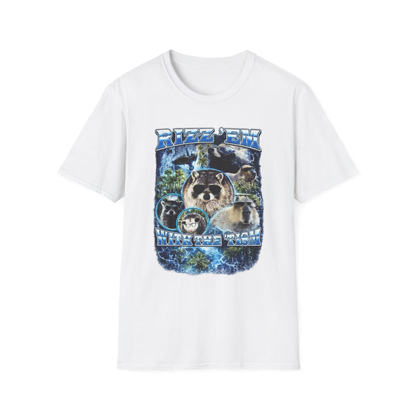 Rizz 'em with the 'Tism Autism Humor Tee - Back View | INKHAUS