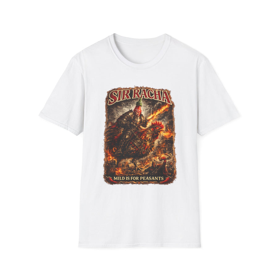 Sir Racha Original Hot Sauce Graphic Tee - Lifestyle View | INKHAUS