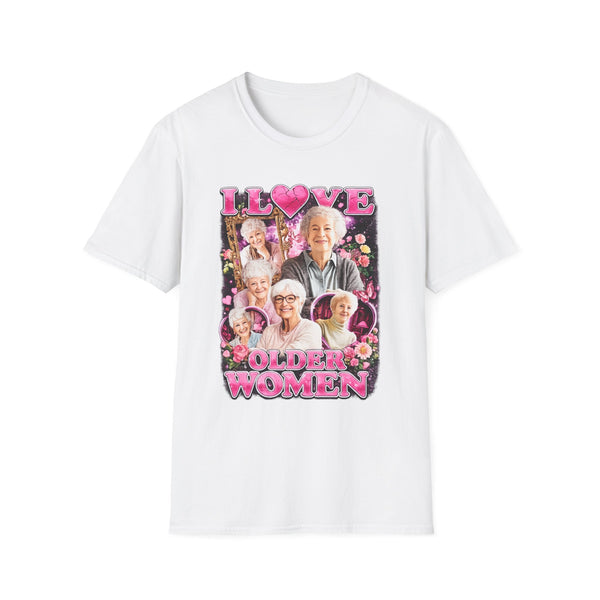 I Love Older Women Dark Humor Graphic Tee - Back View | INKHAUS