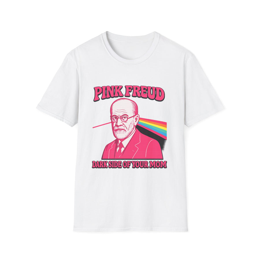 Pink Freud Dark Side of your Mom Humour T-Shirt