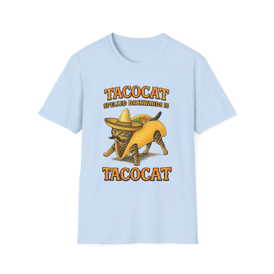 Tacocat Palindrome Funny Foodie Graphic Tee - Back - Alt Color | INKHAUS