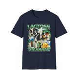 Lactose Tolerant Funny Food Graphic Tee - Detail Shot | INKHAUS