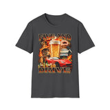 Five and Drive Funny Golf Oversized Graphic Tee - Back - Alt Color | INKHAUS