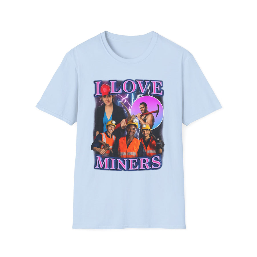 I Love Miners Dark Humor Graphic Tee - Lifestyle View | INKHAUS
