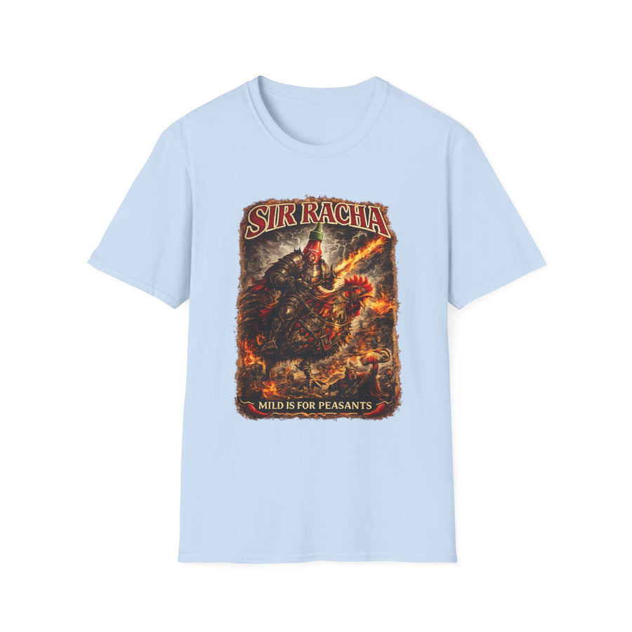 Sir Racha Original Hot Sauce Graphic Tee - Detail Shot | INKHAUS