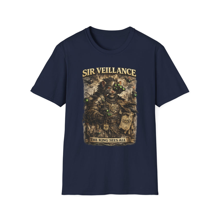 Sir Veillance Surveillance Knight Graphic Tee - Detail Shot | INKHAUS